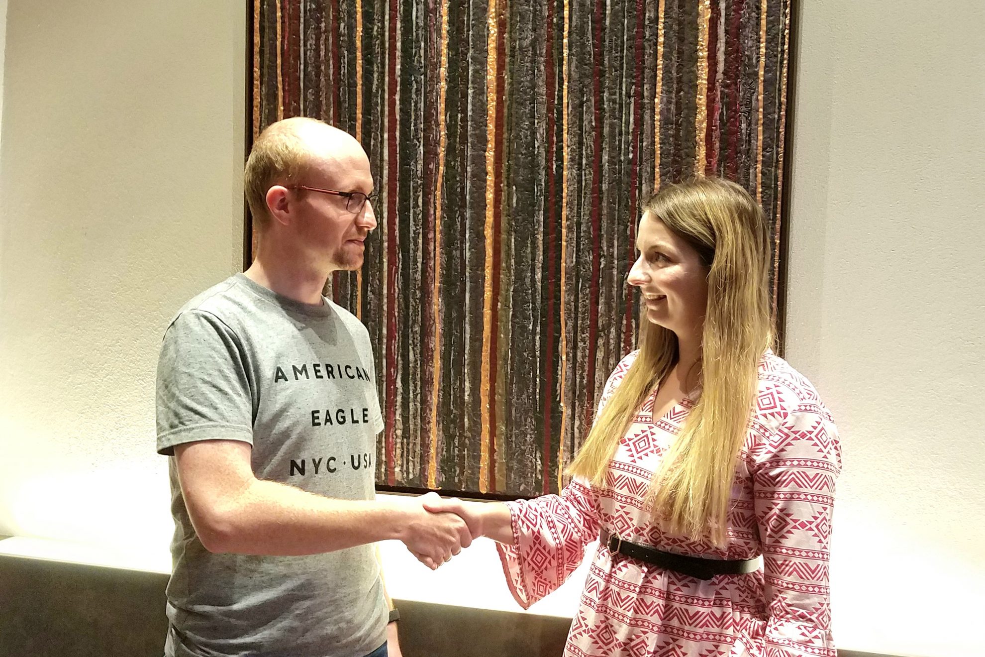 Gratulation zur Nominierung durch den Heppenheimer SPSD-Ortsvereinsvorsitzenden Benjamin Liesenberg